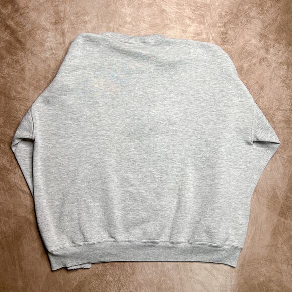 Vintage 90s Jerzees Scotland Embroidered Sweatshirt Gray Bagpipe Men's XXL Euro - Picture 3 of 10